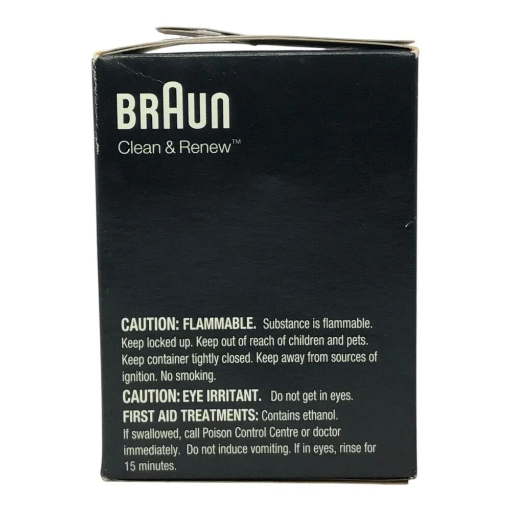 Braun CCR2 Type 5331 Clean & Renew Shaver Cleaning Cartridges Lemon Fresh 2-Pack